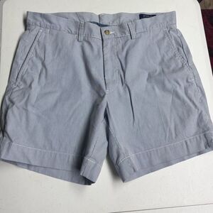Ralph Lauren Men’s Polo shorts Blue white striped classic fit size 32